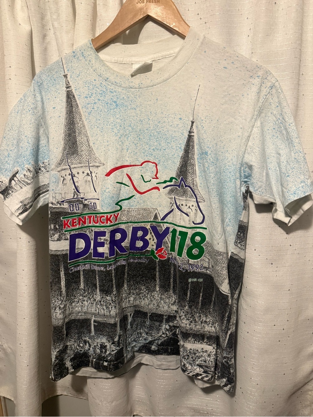Vintage 1992 Kentucky Derby AOP Tee Shirt